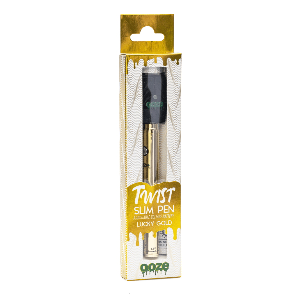 Ooze Slim Twist Pen Vape Battery – Lucky Gold - Image 3